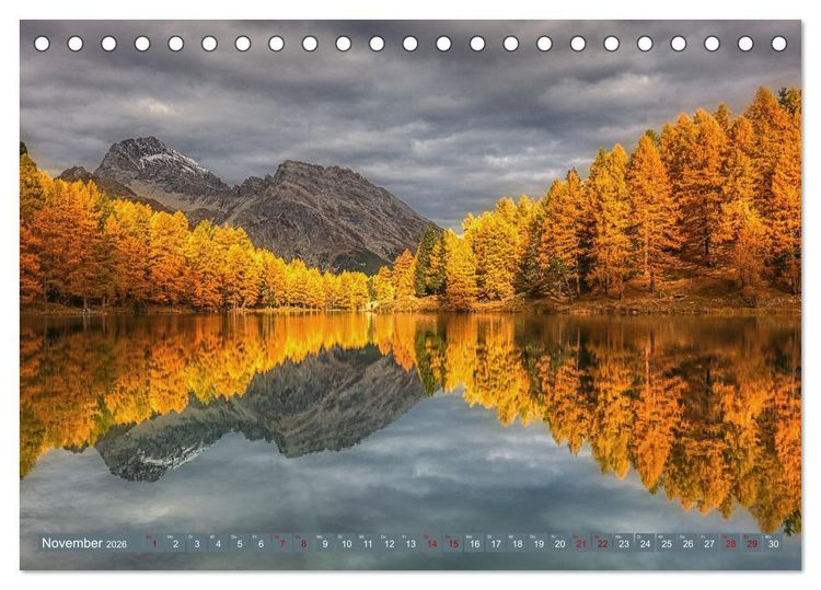 Produktbild: Bergstille - Landschaften, die ber&uuml;hren (Tischkalender 2026 DIN A5 quer), CALVENDO Monatskalender