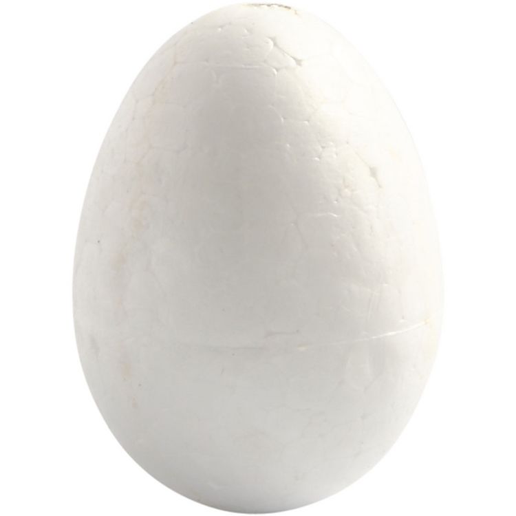 Produktbild: Creativ Company Styropor-Eier, H 4,8 cm, Wei&szlig;, 10 Stk