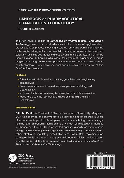 Produktbild: Handbook of Pharmaceutical Granulation Technology