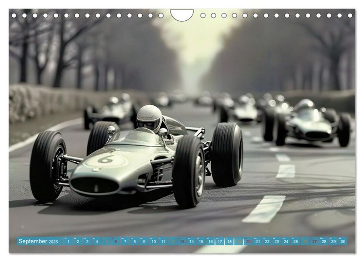 Produktbild: Formel 1 in den sechziger Jahren (Wandkalender 2026 DIN A4 quer), CALVENDO Monatskalender