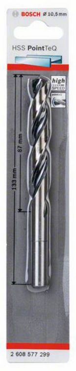 Produktbild: Bosch Accessories 2608577299 2608577299 Metall-Spiralbohrer 10.50mm DIN 338 1St.