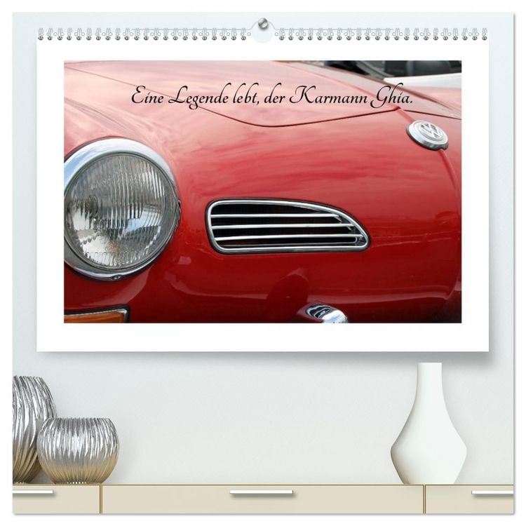 Produktbild: Eine Legende lebt, der Karmann-Ghia (hochwertiger Premium Wandkalender 2026 DIN A2 quer), Kunstdruck in Hochglanz