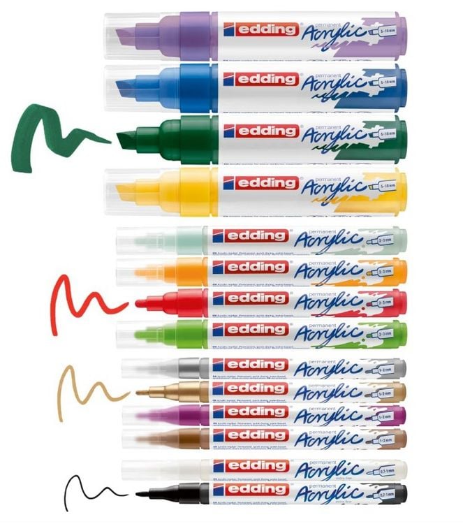 Produktbild: edding Acrylmarker Kreativ Basic 14er Set