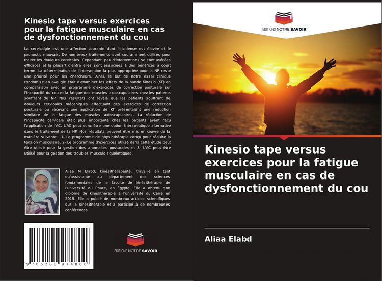 Produktbild: Kinesio tape versus exercices pour la fatigue musculaire en cas de dysfonctionnement du cou