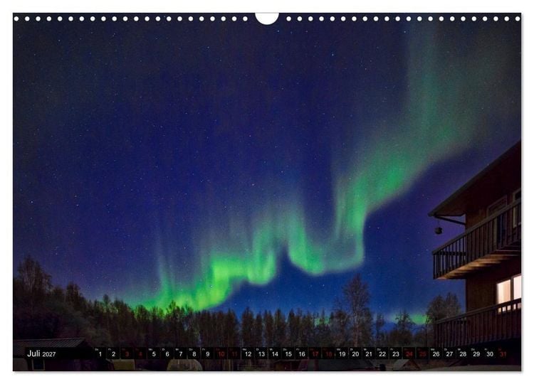 Produktbild: Aurora in Alaska (Wandkalender 2027 DIN A3 quer), CALVENDO Monatskalender