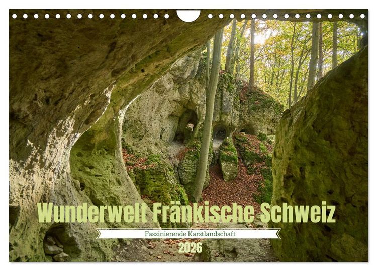 Produktbild: Wunderwelt Fr&auml;nkische Schweiz (Wandkalender 2026 DIN A4 quer), CALVENDO Monatskalender