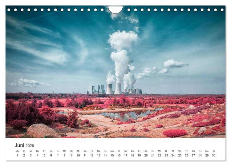 Produktbild: Cottbus und seine Umgebung in Infrarot (Wandkalender 2026 DIN A4 quer), CALVENDO Monatskalender