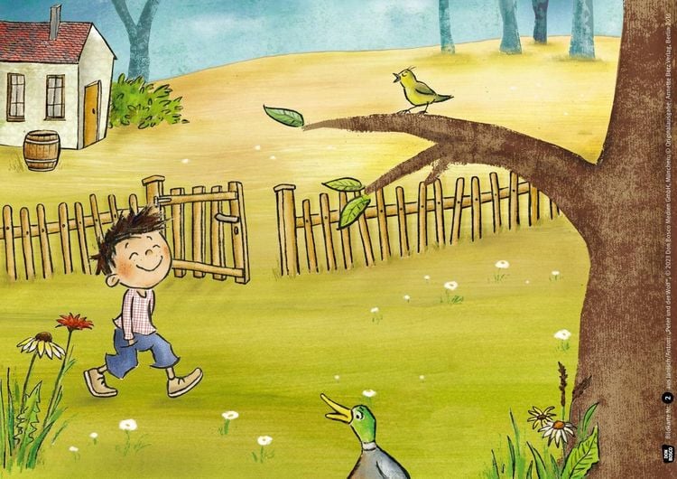 Produktbild: Peter und der Wolf. Ein musikalisches Märchen von Sergej Prokofjew. Kamishibai Bildkartenset