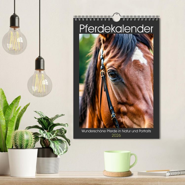 Produktbild: Pferdekalender - Wundersch&ouml;ne Pferde in Natur und Portraits (Wandkalender 2026 DIN A4 hoch), CALVENDO Monatskalender