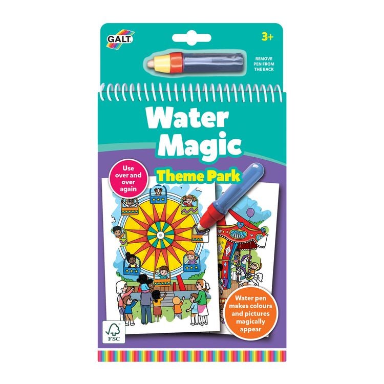 Produktbild: Jumbo 1150400342 - Galt, Water Magic Theme Park inkl. Wasserstift, magisches Freizeitpark-Malblock
