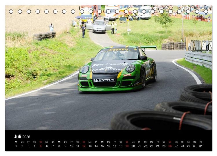 Produktbild: Bergrennen und Rallye im Porsche (Tischkalender 2026 DIN A5 quer), CALVENDO Monatskalender
