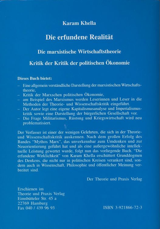 Produktbild: Karl Marx - Leben und Werk / Die erfundene Realit&auml;t