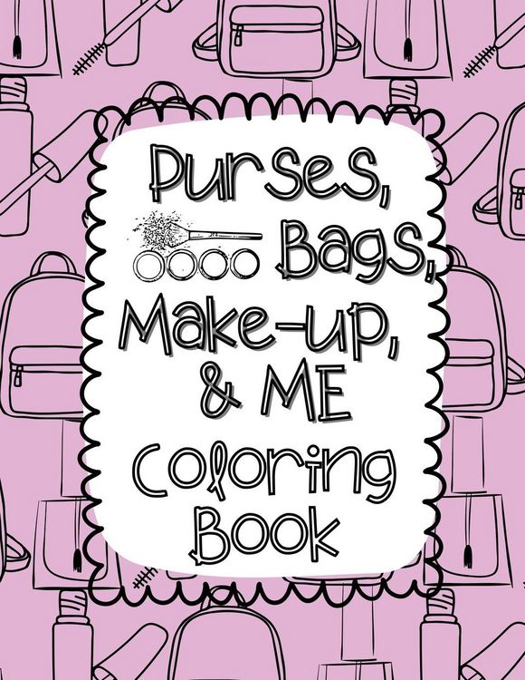 Produktbild: Purses, Bags, Make-up and Me Coloring Book