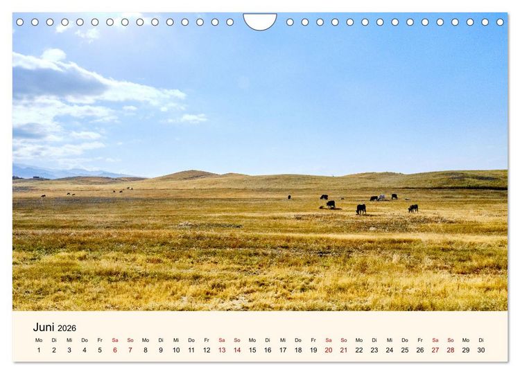 Produktbild: Zentralasien - Entlang der alten Seidenstra&szlig;e (Wandkalender 2026 DIN A4 quer), CALVENDO Monatskalender