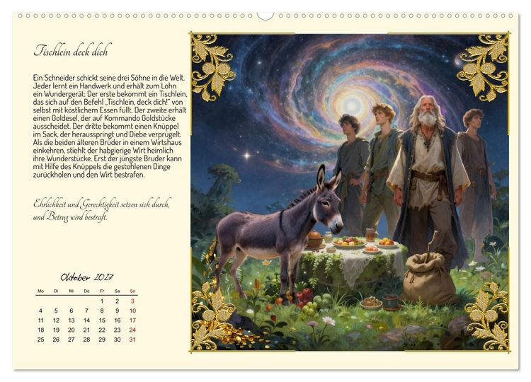 Produktbild: Die sch&ouml;nsten M&auml;rchen (hochwertiger Premium Wandkalender 2027 DIN A2 quer), Kunstdruck in Hochglanz