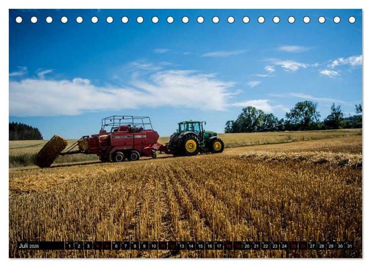 Produktbild: Landtechnik 2026 (Tischkalender 2026 DIN A5 quer), CALVENDO Monatskalender