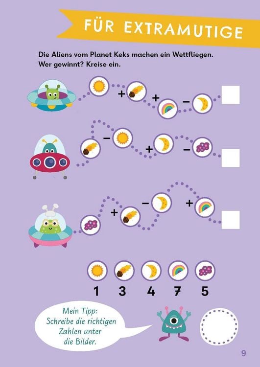 Produktbild: Rechenr&auml;tsel f&uuml;r mutige Kinder - Abenteuer Weltraum