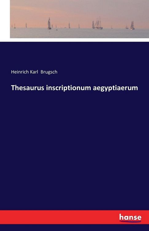 Produktbild: Thesaurus inscriptionum aegyptiaerum