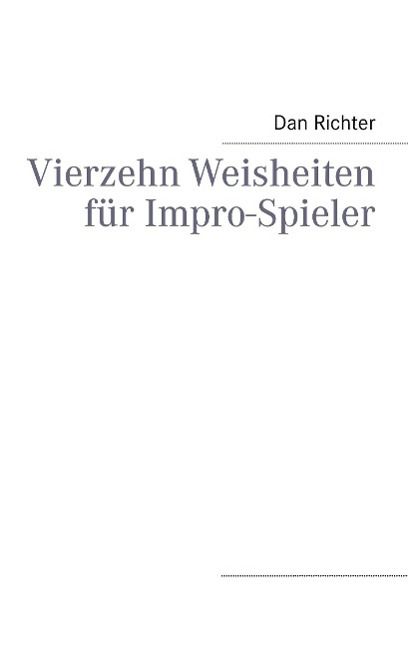 Produktbild: Vierzehn Weisheiten f&uuml;r Impro-Spieler