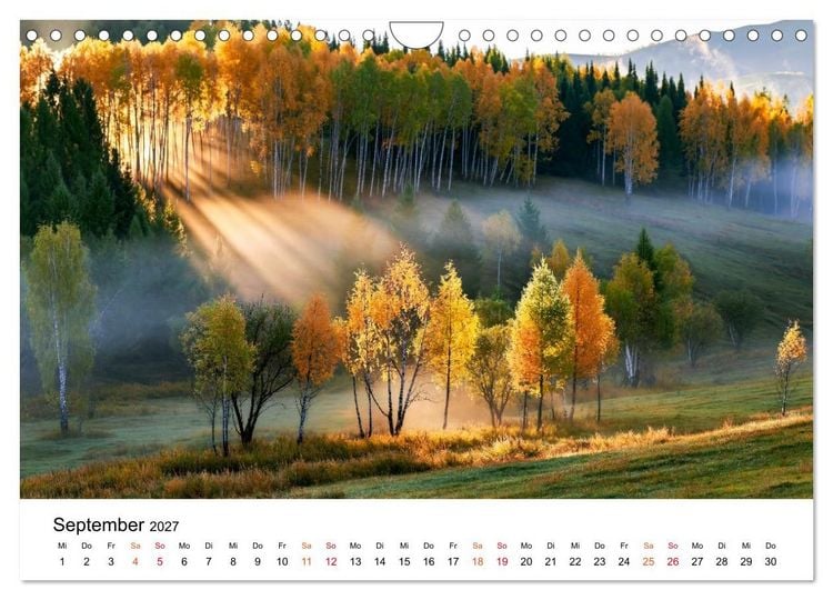 Produktbild: Sonnenjahr (Wandkalender 2027 DIN A4 quer), CALVENDO Monatskalender