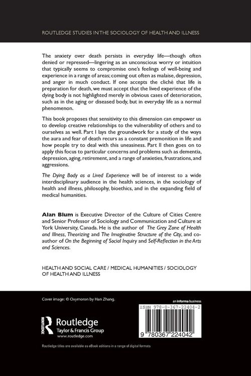 Produktbild: The Dying Body as a Lived Experience