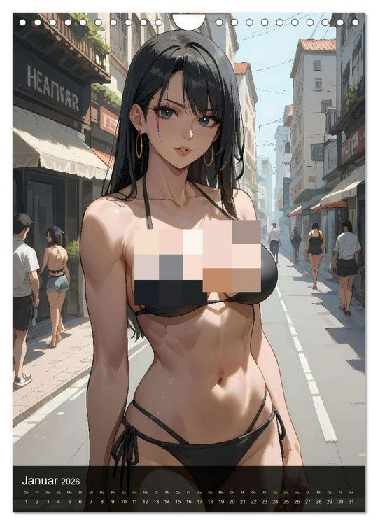 Produktbild: Manga Beauties - 12 Sch&ouml;nheiten im Manga-Stil (Wandkalender 2026 DIN A4 hoch), CALVENDO Monatskalender