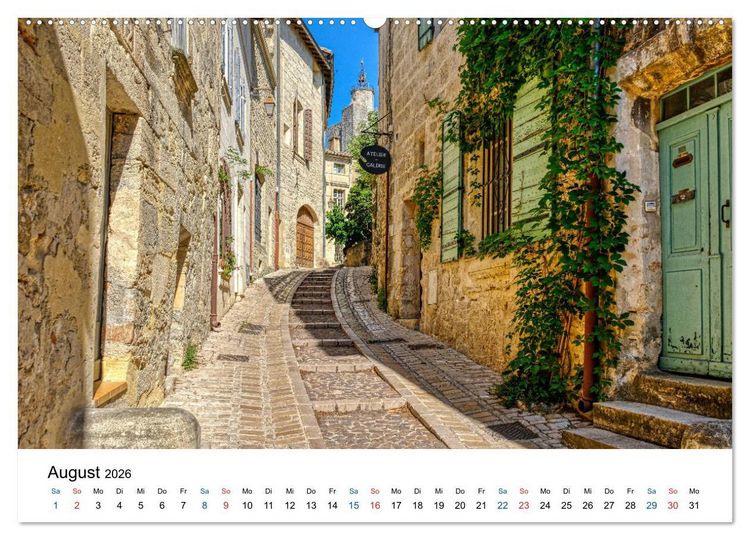 Produktbild: Uz&eacute;s - Charmante Kleinstadt im Gard (Wandkalender 2026 DIN A2 quer), CALVENDO Monatskalender