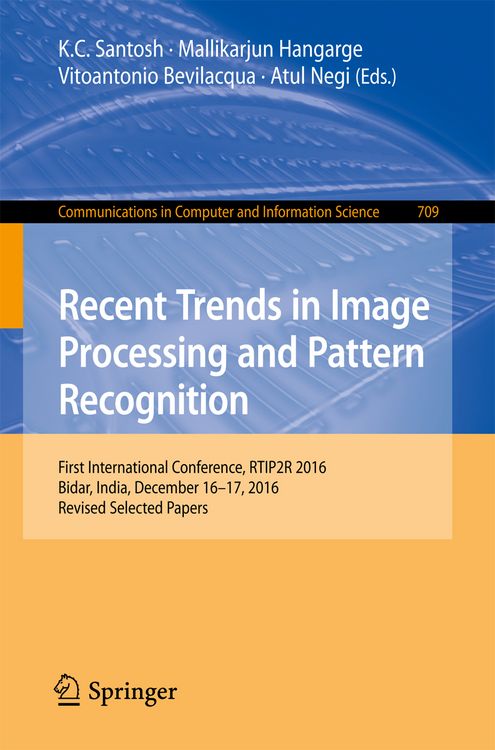 Produktbild: Recent Trends in Image Processing and Pattern Recognition
