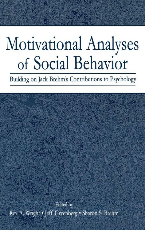 Produktbild: Motivational Analyses of Social Behavior