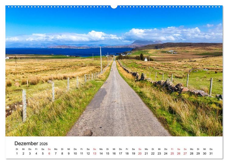 Produktbild: North Coast 500 - Schottlands Traumstra&szlig;e (Wandkalender 2026 DIN A2 quer), CALVENDO Monatskalender