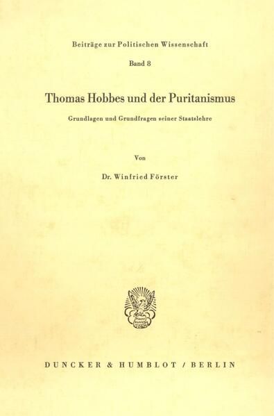 Produktbild: Thomas Hobbes und der Puritanismus.
