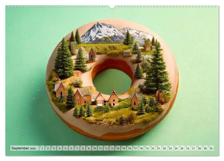 Produktbild: Donuts - Eine Reise durch die Jahreszeiten (Wandkalender 2026 DIN A2 quer), CALVENDO Monatskalender