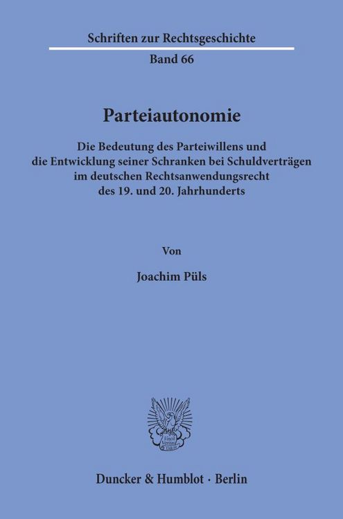 Produktbild: Parteiautonomie.