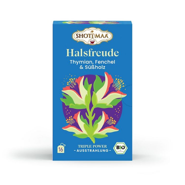 Produktbild: Halsfreude, 16 Tee-Aufgussbeutel
