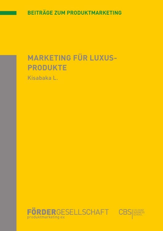 Produktbild: Marketing f&uuml;r Luxusprodukte