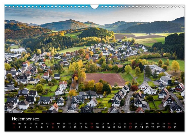 Produktbild: Brilon aus der Vogelperspektive (Wandkalender 2026 DIN A3 quer), CALVENDO Monatskalender