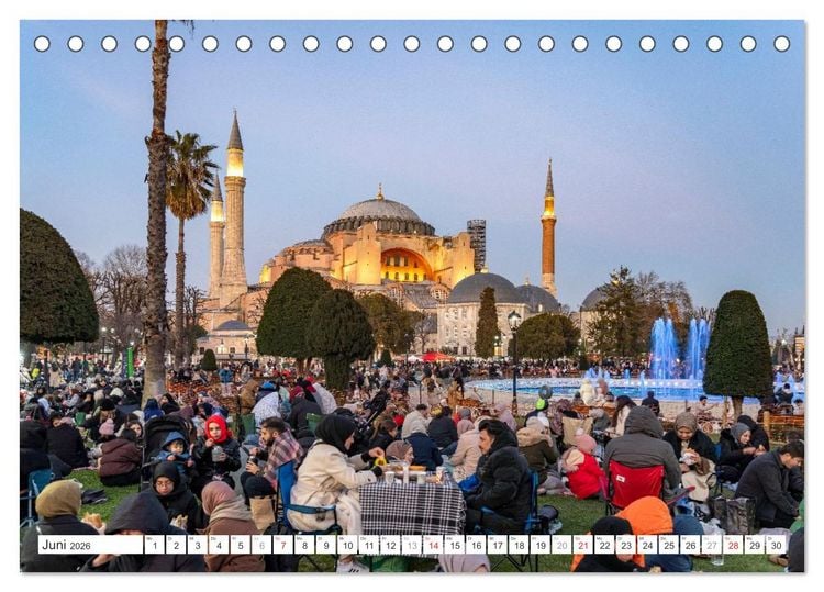 Produktbild: Istanbul - Faszination Moschee (Tischkalender 2026 DIN A5 quer), CALVENDO Monatskalender
