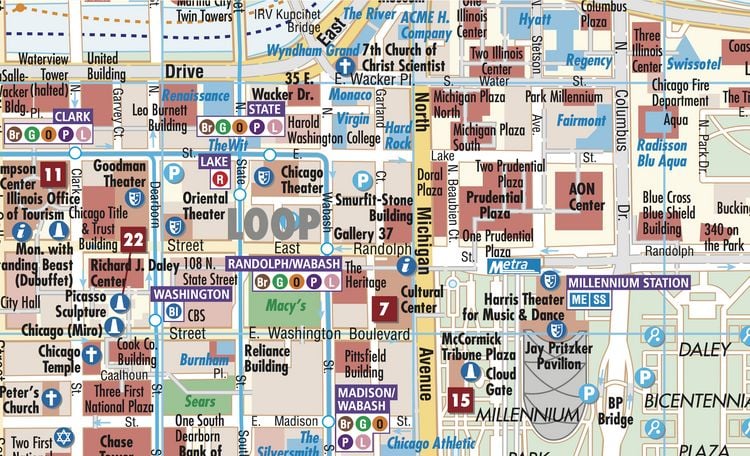 Produktbild: Chicago, Borch Map