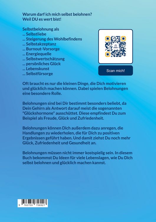 Produktbild: Belohne Dich selbst - 777 wertvolle Ideen zur Selbstbelohnung - Belohnungen als Weg zum Wohlbefinden
