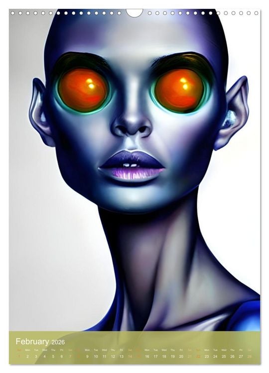 Produktbild: Fantasy Worlds - Digital Artwork (Wall Calendar 2026 DIN A3 portrait), CALVENDO 12 Month Wall Calendar