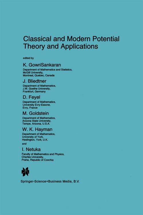 Produktbild: Classical and Modern Potential Theory and Applications