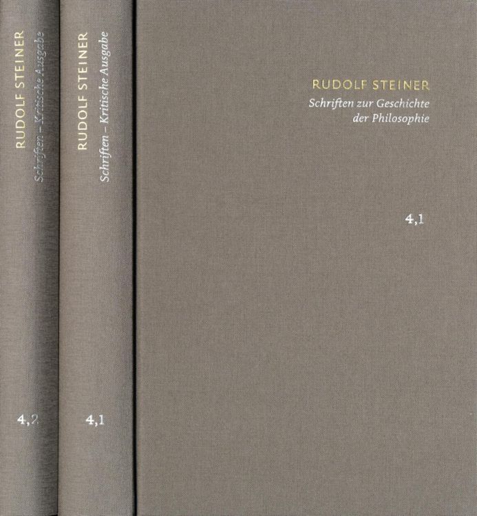 Produktbild: Rudolf Steiner: Schriften. Kritische Ausgabe / Band 4,1-2: Schriften zur Geschichte der Philosophie
