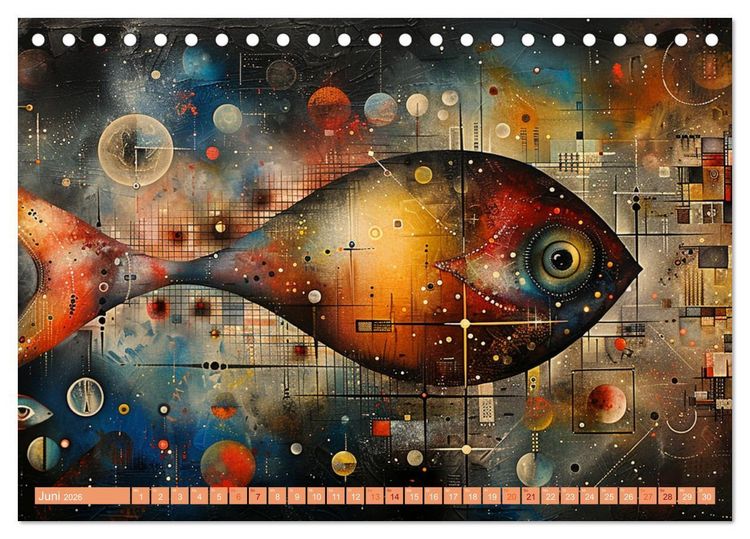Produktbild: Nu abba Budder bei die Fische! (Tischkalender 2026 DIN A5 quer), CALVENDO Monatskalender