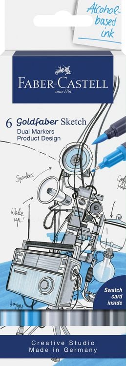 Produktbild: Faber-Castell Goldfaber Sketch Marker Produktdesign 6er Set