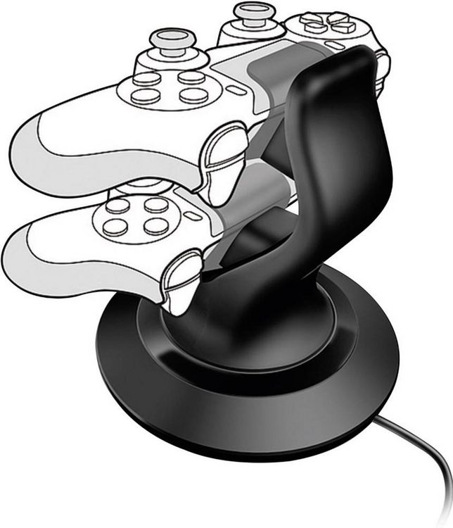 Produktbild: SPEEDLINK TWINDOCK Charging System with A/C Adapter - for PS4, black