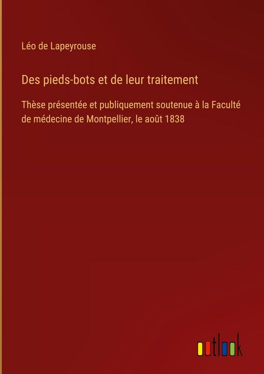 Produktbild: Des pieds-bots et de leur traitement