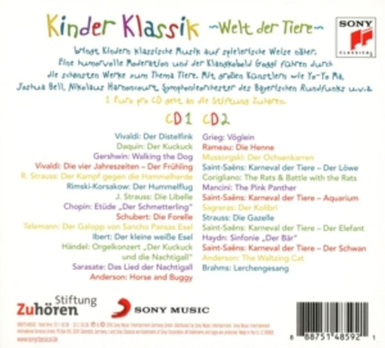 Produktbild: Kinder Klassik - Welt der Tiere