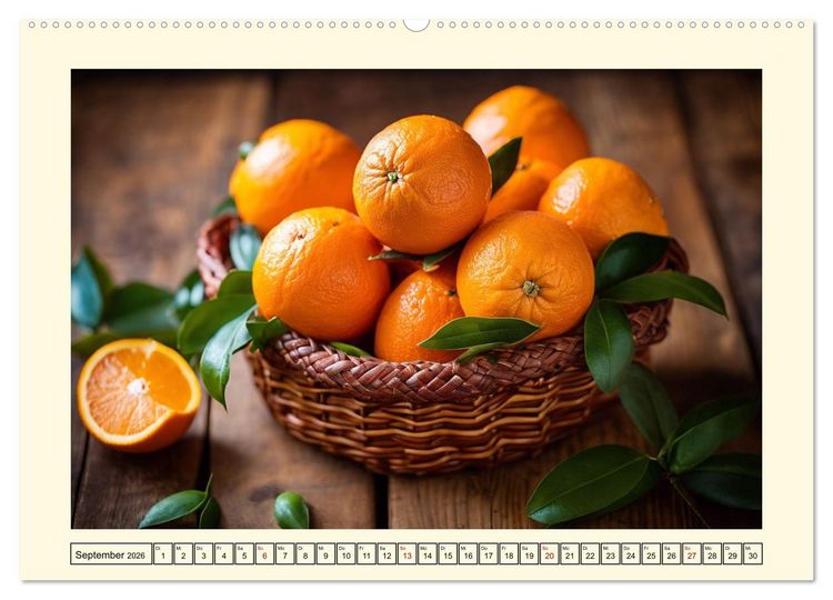 Produktbild: Gesundes frisches Obst (hochwertiger Premium Wandkalender 2026 DIN A2 quer), Kunstdruck in Hochglanz