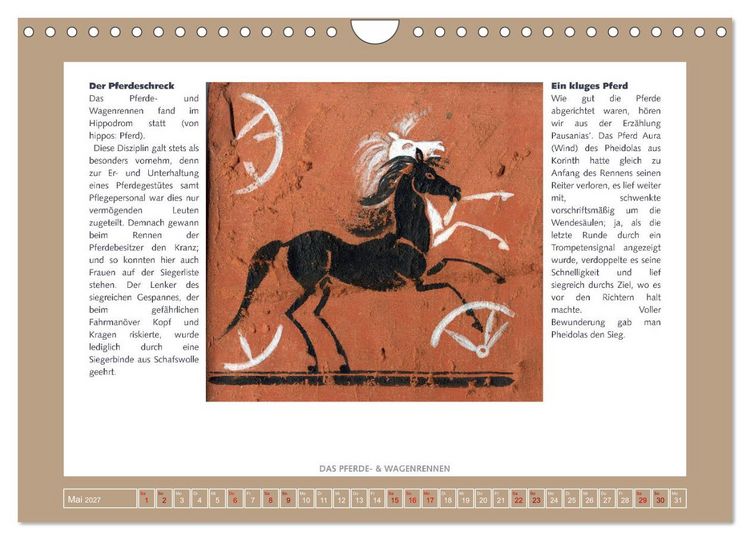 Produktbild: Kurioses im Antiken Olympia (Wandkalender 2027 DIN A4 quer), CALVENDO Monatskalender