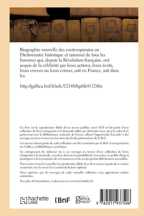Produktbild: Dictionnaire Historique Et Raisonn&eacute; de Tous Les Hommes Depuis La R&eacute;volution Fran&ccedil;aise T.18